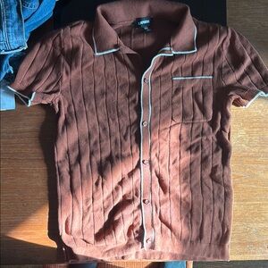 Men’s Brown Short Sleeve Shirt